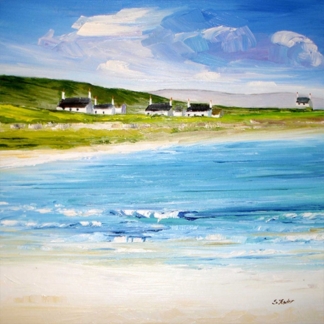 Image of Beach Cottages, Tiree by Sheila Fowler